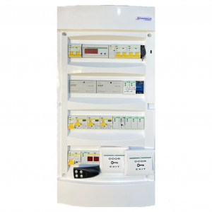 Щит управления освещением и контроля потребляемой нагрузки (48 мод, ввод 2С25А, на базе F&F Radio)