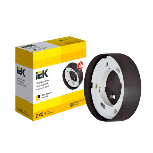 LIGHTING Светильник 4113 накладной под лампу GX53 черный IEK