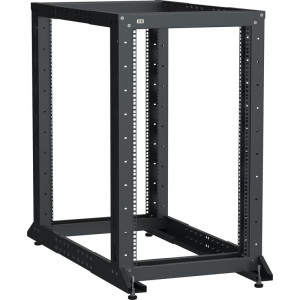 ITK LINEA F Стойка 2-рамная 42U 600х600-1000мм черная