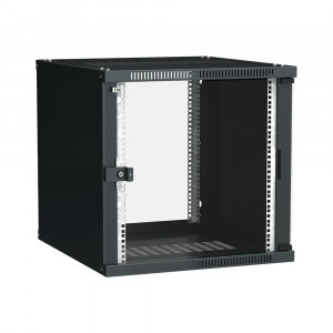 ITK Шкаф LINEA WE 12U 600x600мм дверь стекло черный