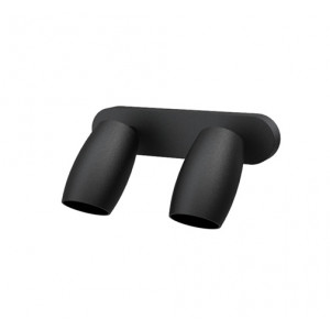 Светильник настенный (бра) VENUS X2, черный, GU10 LEDAR