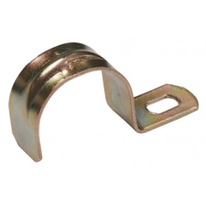 Скоба метал. 1-лапковая d 19-20мм (для металорукава d-15)