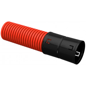 Труба гофр. двустенная ПНД d=90мм красная (50м) KZ IEK