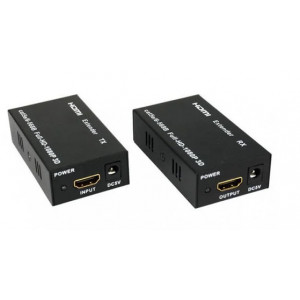 HDMI удлинитель 1.3 (extender) по 1 витой паре RJ45 до 60 метров c разрешением 1080p