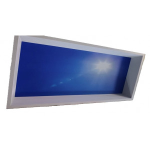 Светильник светодиодный панельный ДВО 60W ОБЛАКО 6500K 1200х300 со встроенным драйвером, встраиваемый, алюминиевая рамка, белый LEDAR