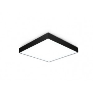 Светильник подвесной серии XO квадрат 48W 6500K опал черный 500х70мм LEDAR