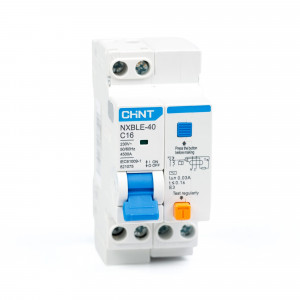 Диф. автомат NXBLE-40 1P+N 16А, х-ка C 30мА, электронный тип AС, х-ка C, 4.5кА (R)