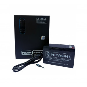 Резервированный источник питания UPS (ИВЭПР) 12V 10A 8CH с аккумулятором